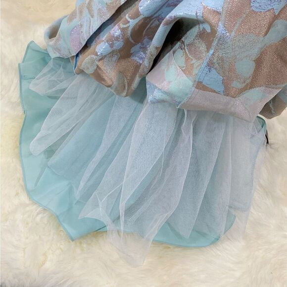 Aidan Mattox Floral Jacquard Ball Gown size 6 - Picture 11 of 15